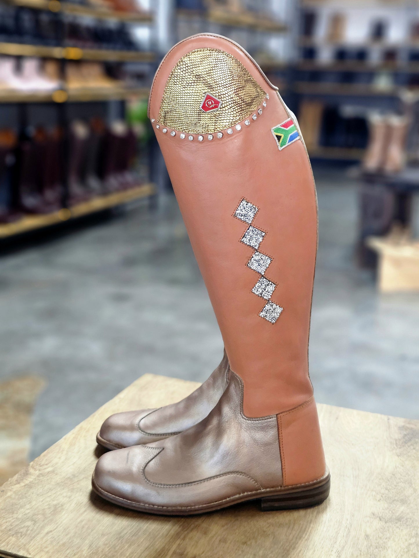 Danai Curve Sparkle Ladies Long Riding Boot - Hello Quality Collection