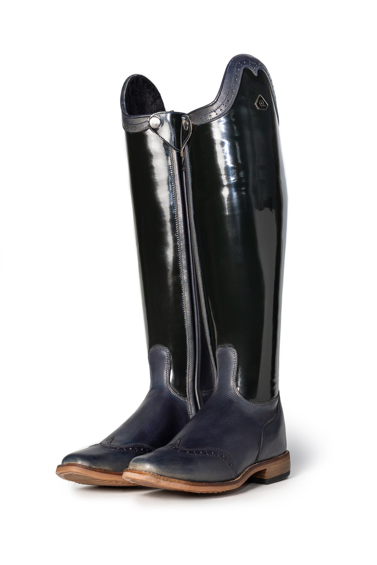 Danai Patent Ladies Long Riding Boot - Hello Quality Collection