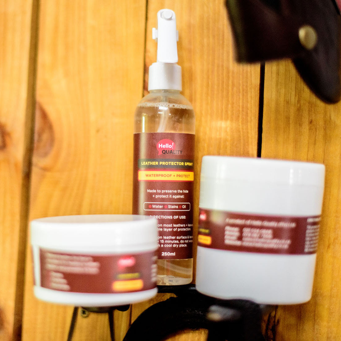 Essential Combo leather care products - Hello Quality Collection