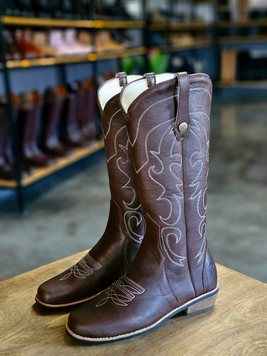 Katrina Cowboy Leather Boot