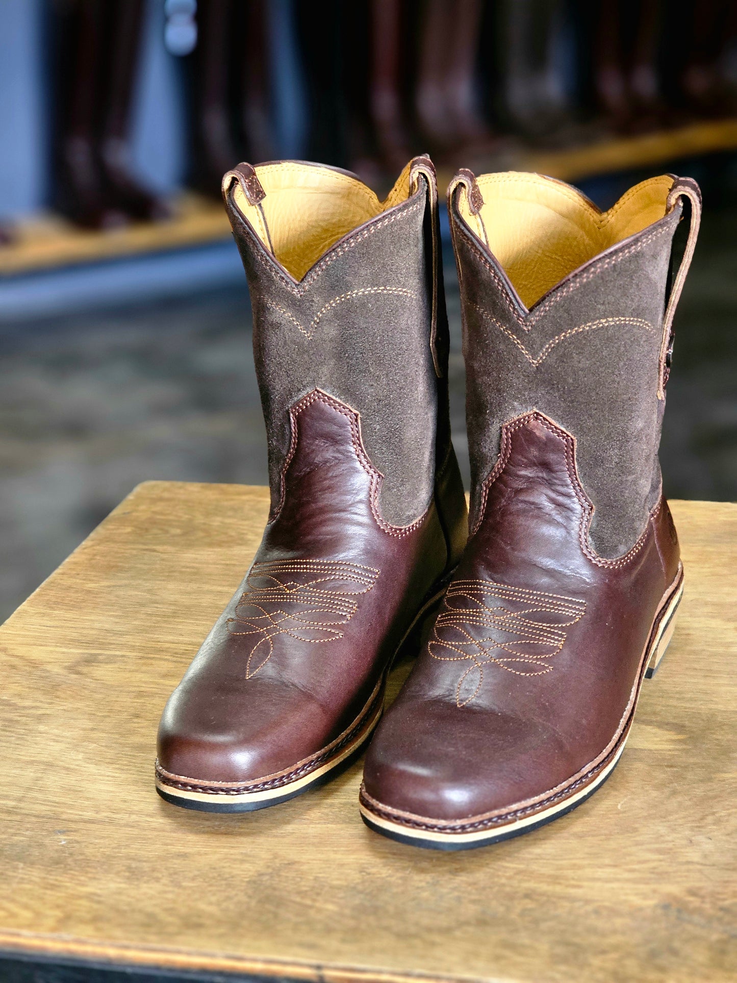 Mera Cowboy Leather Boot