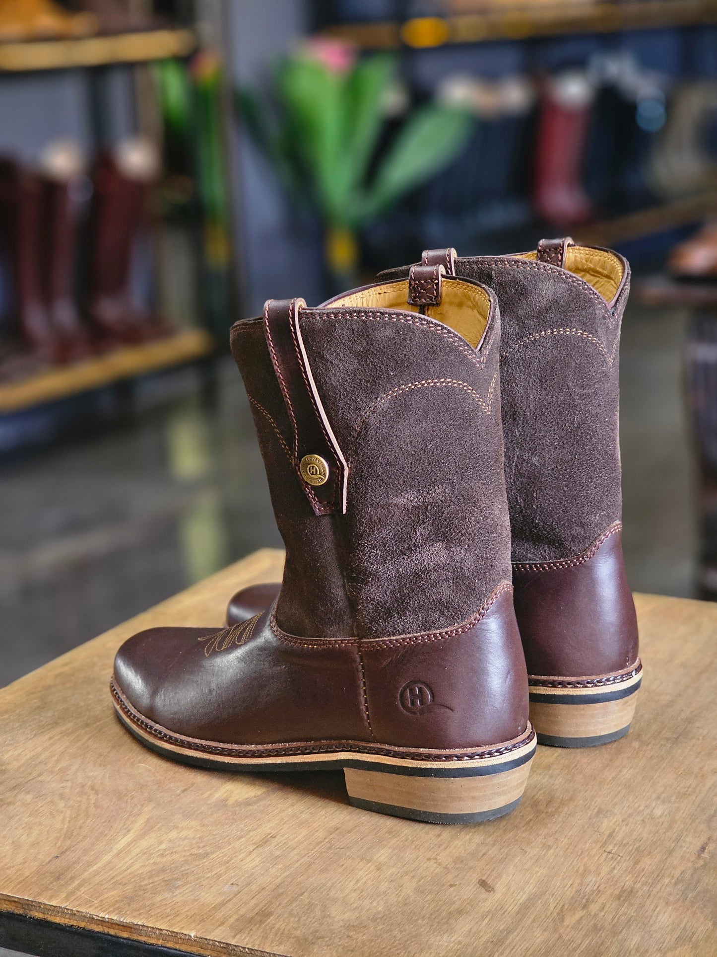 Mera Cowboy Leather Boot