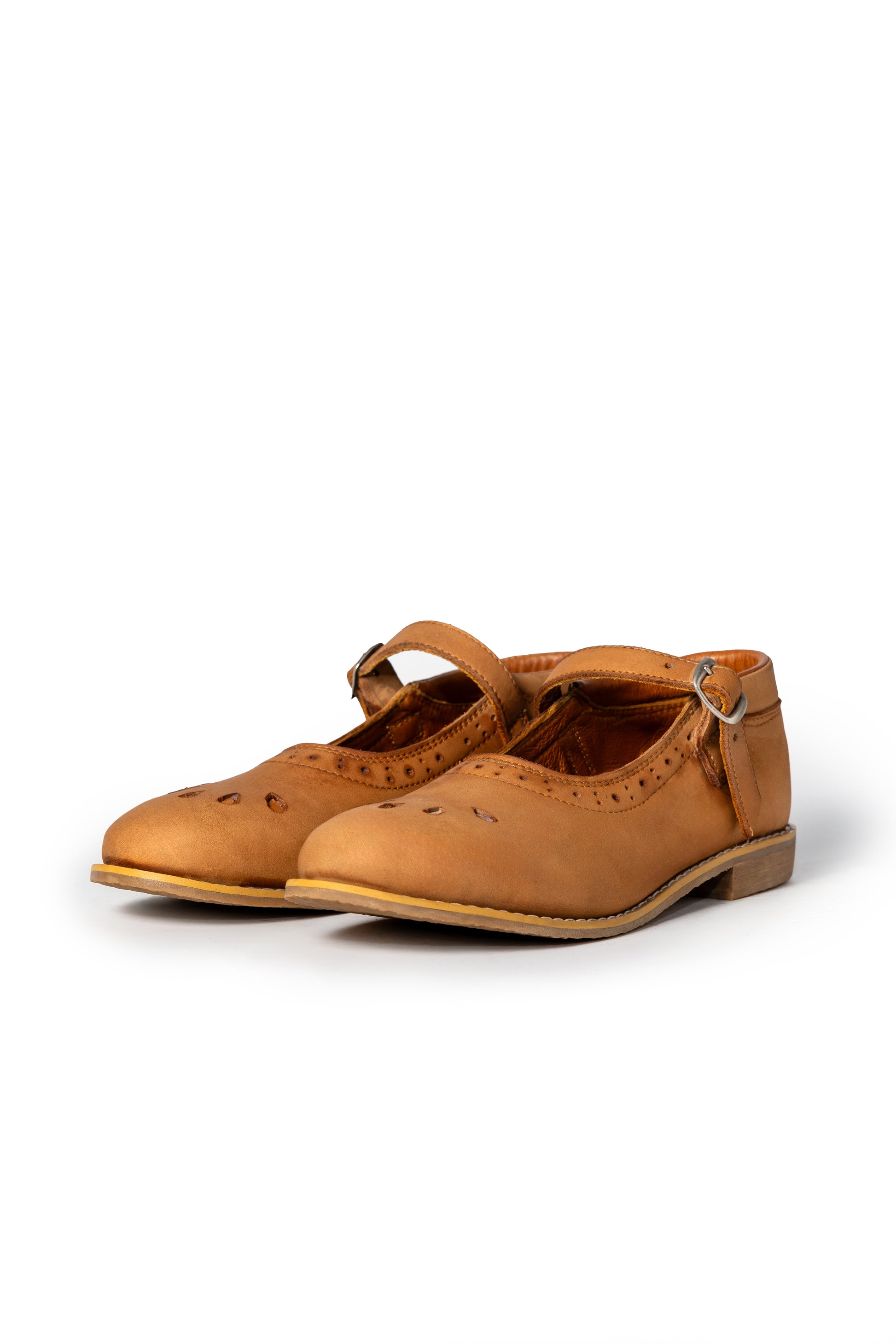 Emma Brogue Leather  Shoes - Hello Quality Collection