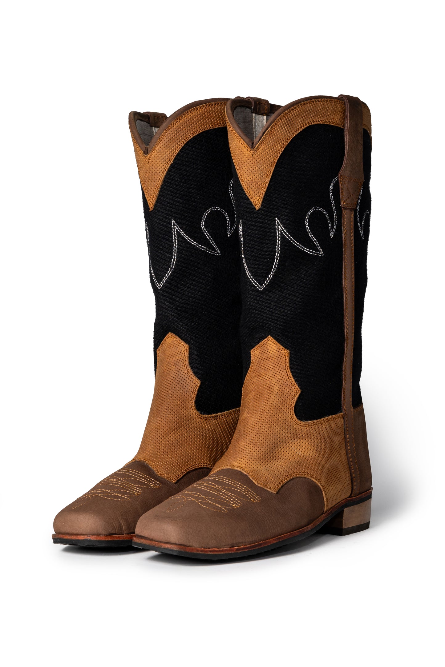 Jerry Detailed tri-colour Cowboy Boots - Hello Quality Collection