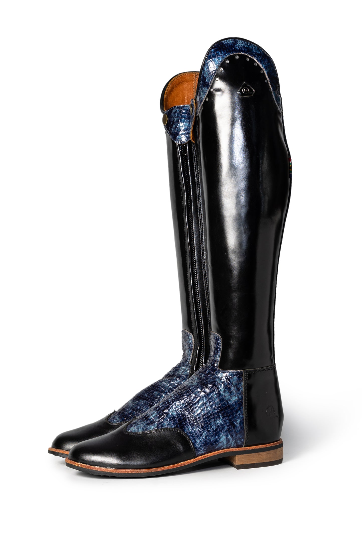Danai Detailed Two-Tone Ladies Riding Boot - Hello Quality Collection