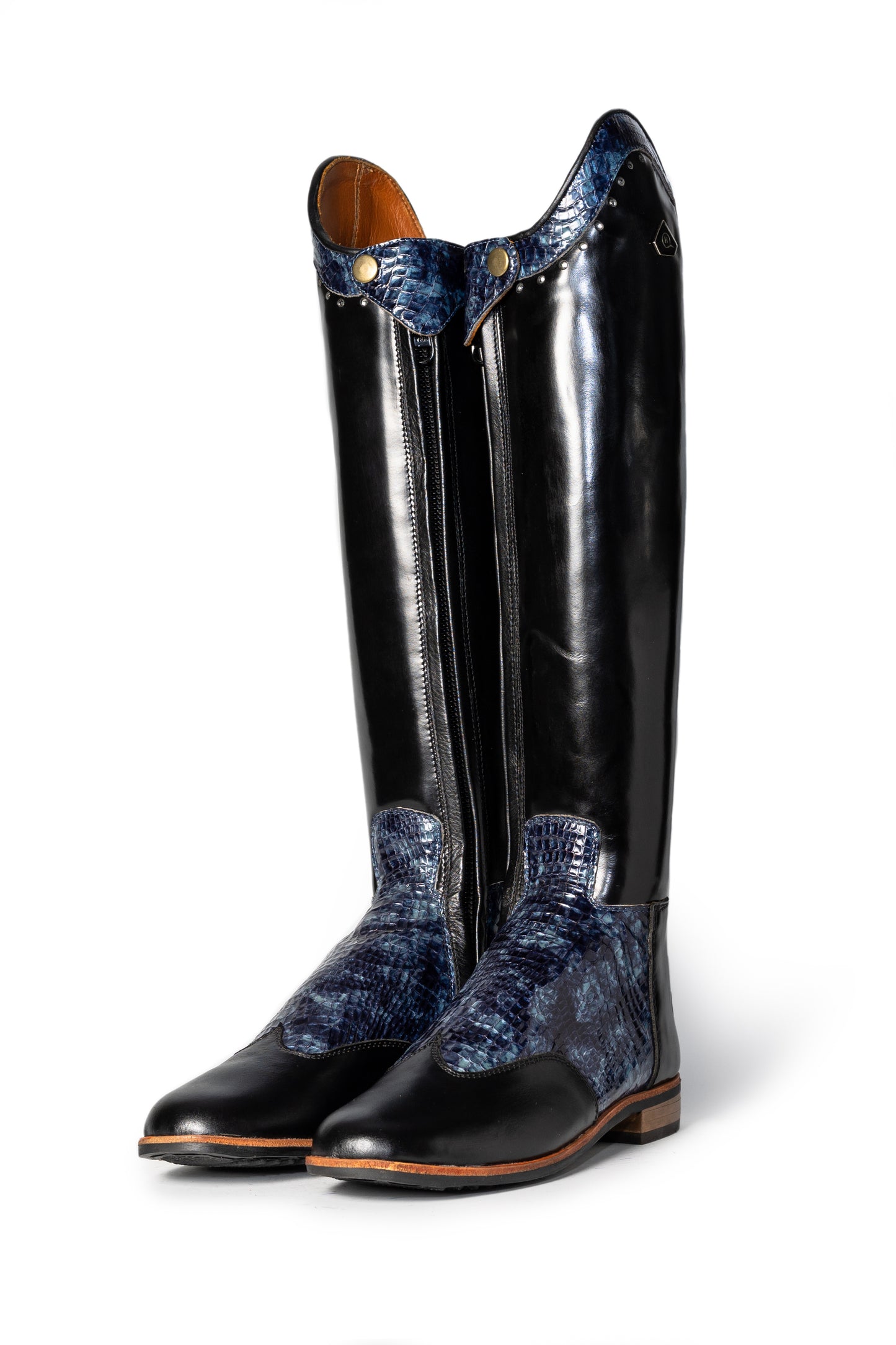 Danai Detailed Two-Tone Ladies Riding Boot - Hello Quality Collection