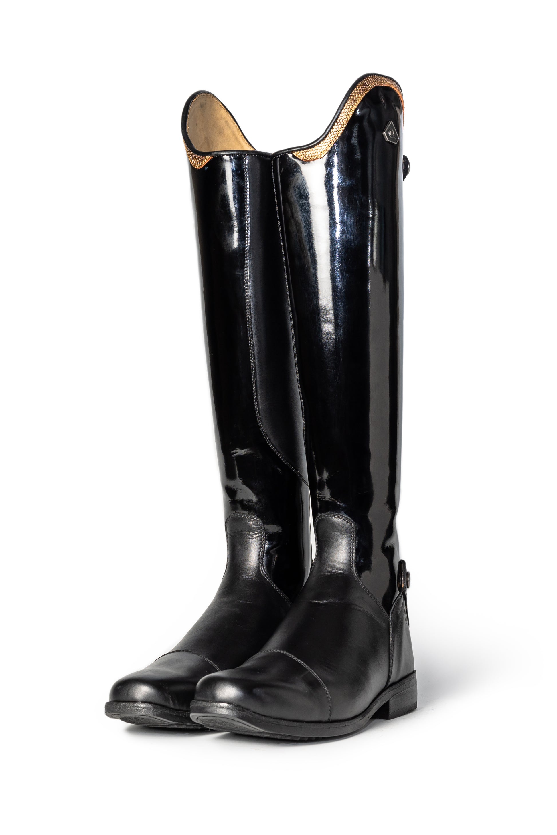 Mudiwa Patent Ladies Long Riding Boot - Hello Quality Collection