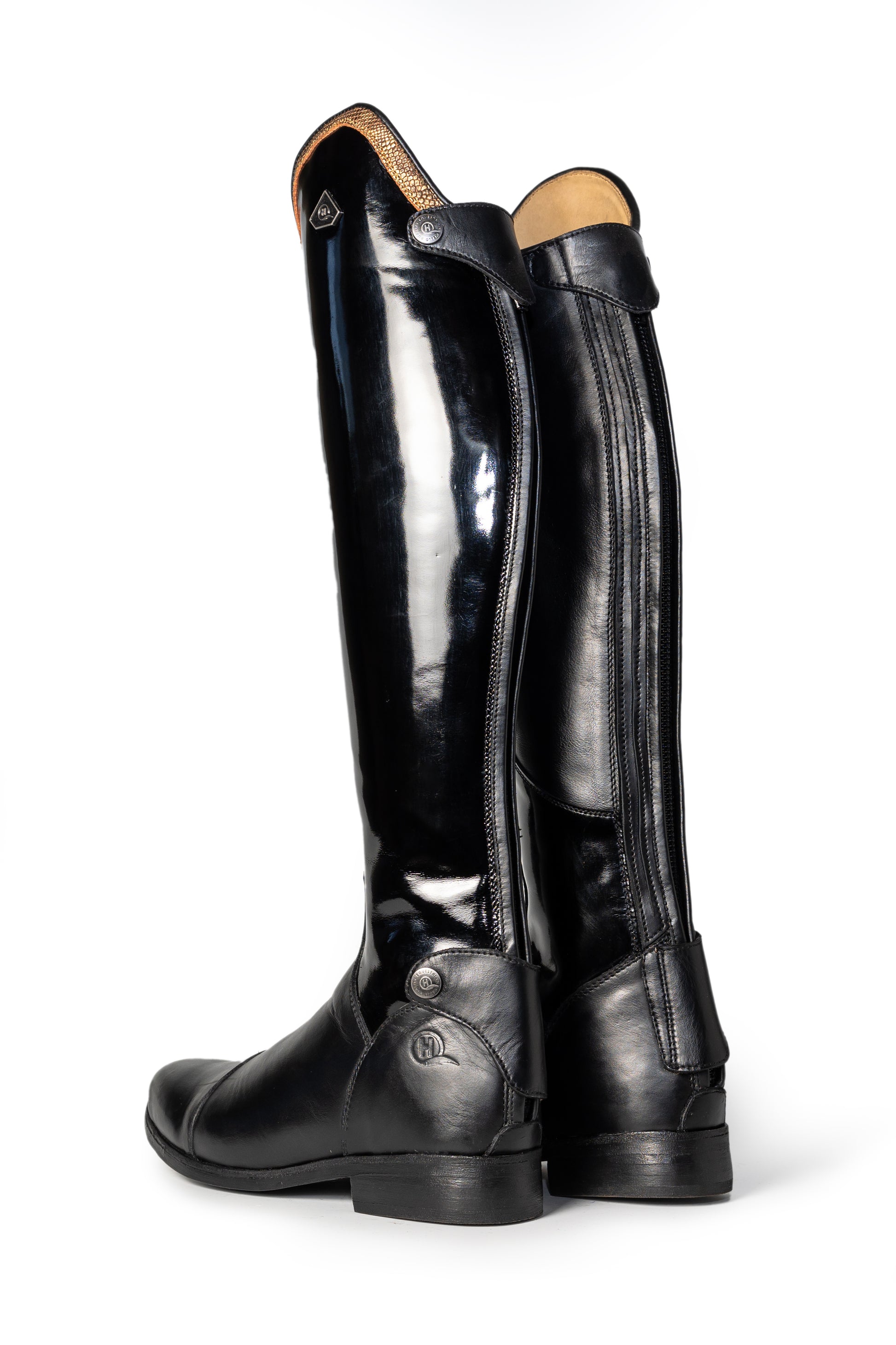 Mudiwa Patent Ladies Long Riding Boot - Hello Quality Collection